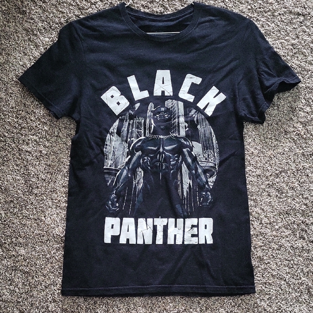Avenger Black Panther Tee - Black and White